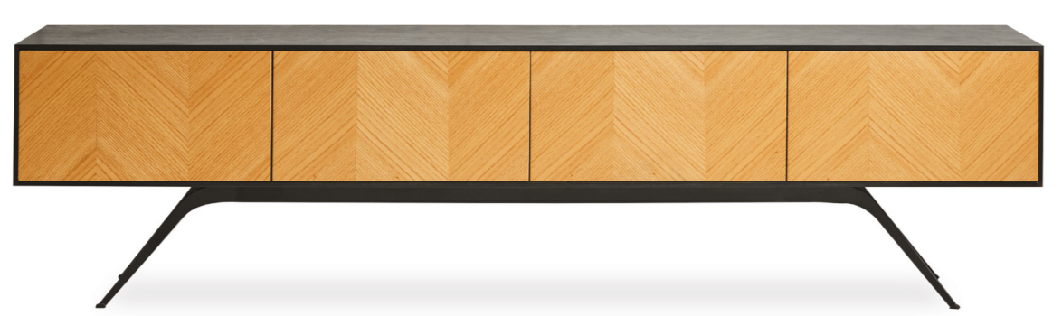 TV-Möbel Braun Holz TV-Ständer Wohnzimmer Elegant Stilvoll Neu Natur