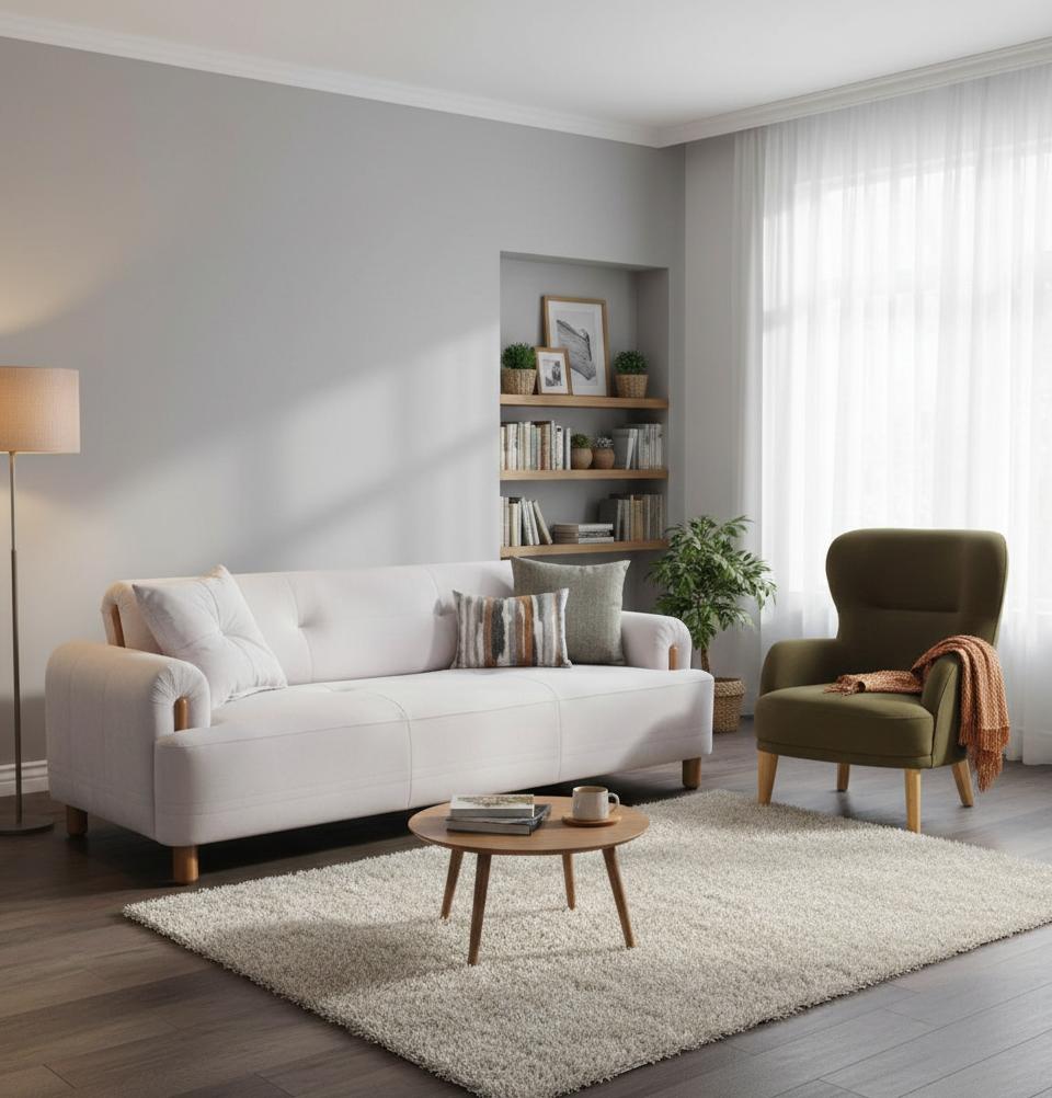 Wohnzimmer set Schlafsofa 3Sitzer Sessel modern weich bequem elegant