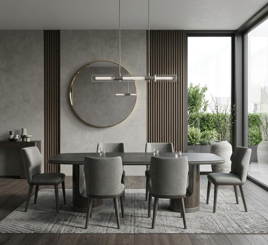 Esszimmer set Esstisch 6x Stühle Moderner Stil Robust Hochwertig Edel