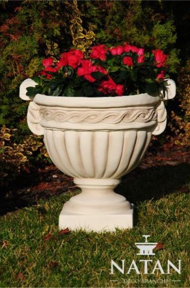 Blumenkorb Blumen Vase Gefäss Garten Terrasse Dekoration Statue