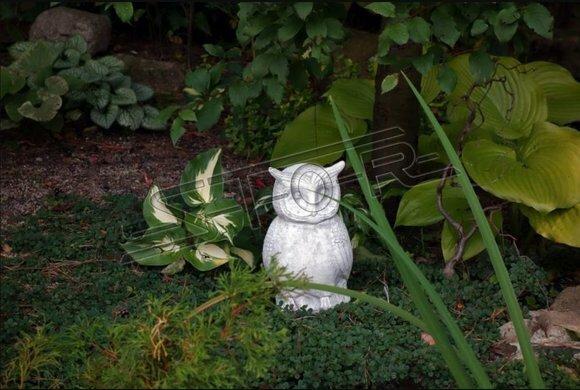 Garten Dekoration Eule Terrasse Stein Figuren Figur Deko Statue Skulptur