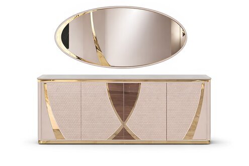 Kommoden Gruppe Konsole Schränke Modern Neu Garnitur Set 2tlg. Spiegel Sofort