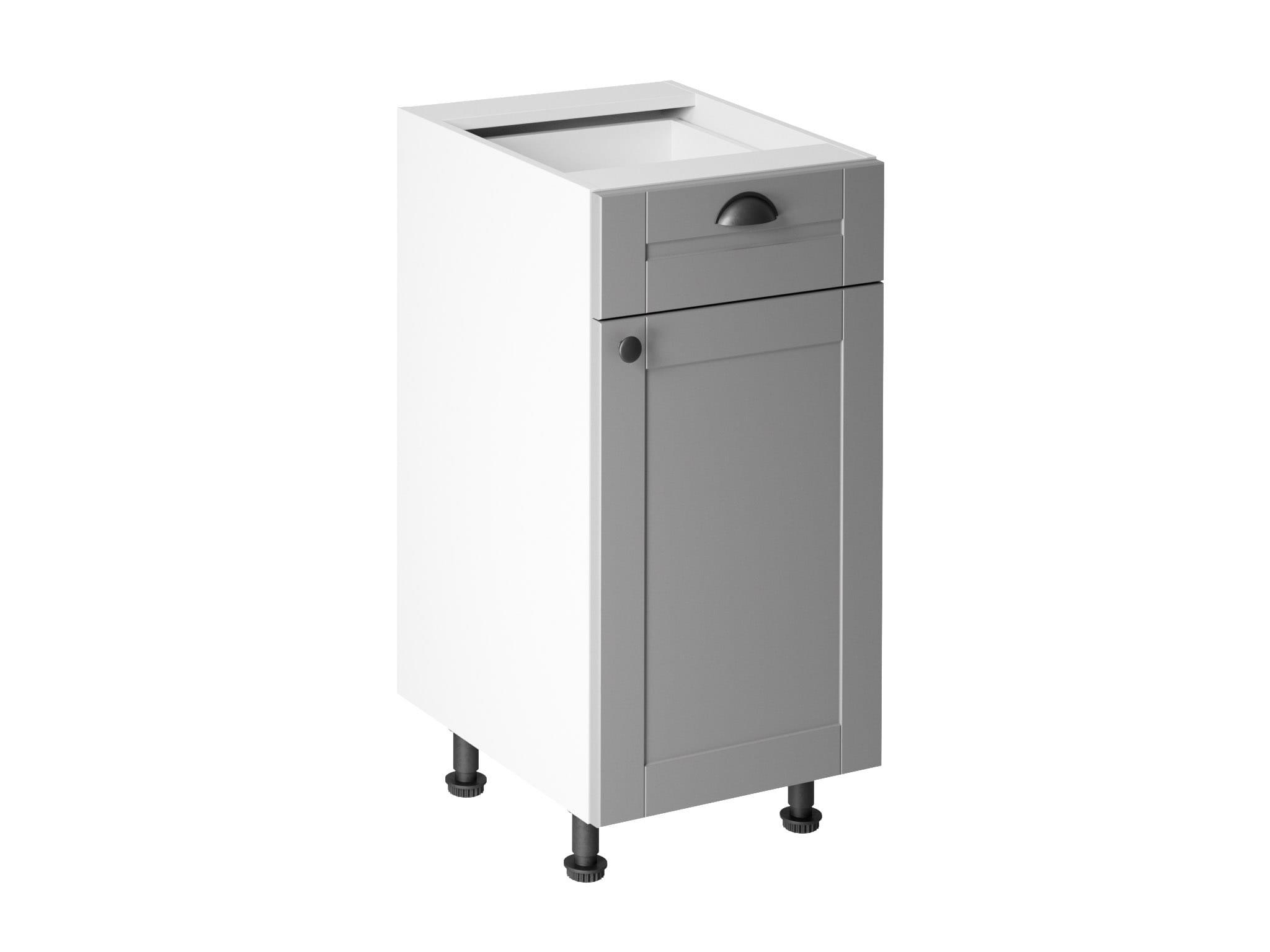 MODERNER KÜCHENUNTERSCHRANK MIT ZWEI FÄCHERN IN WEISS FÜR KÜCHEN D40S1