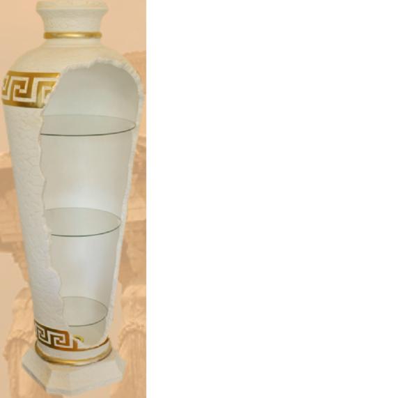 Design Bar Vasenbar Regal Glas Leuchte Vase Schrank Vitrinen 6966 Neu