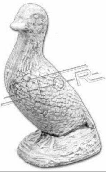 Garten Dekoration Ente Terrasse Stein Figuren Figur Statue Skulptur Vogel