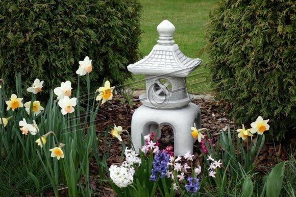 Blumen Dekoration Japanischer Garten Haus Statue Figur Deko Terrasse