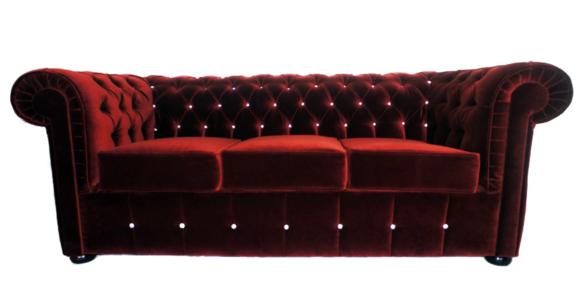 Chesterfield Sofa Couch Polster Designer 3 Sitzer Garnitur Sofas Neu