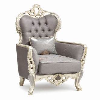 Luxus Wohnzimmer Möbel Sessel Hochwertiger Sessel Sessel Grau Relax