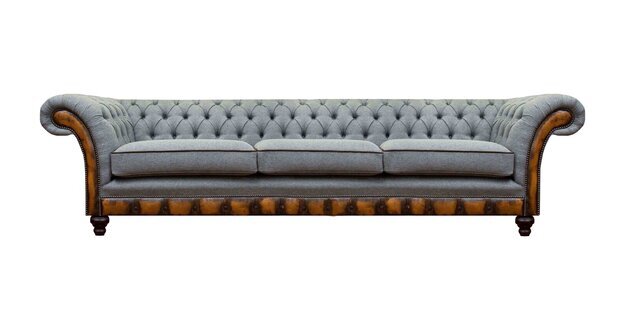 Hellgraue Wohnzimmer Moderne Couch Exklusiver Dreisitzer Designer Möbel