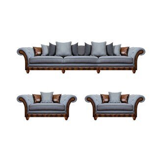 Sofagarnitur 3+1+1 Sitzer Set Design Sofa Polster Couchen Modern Luxus Stil