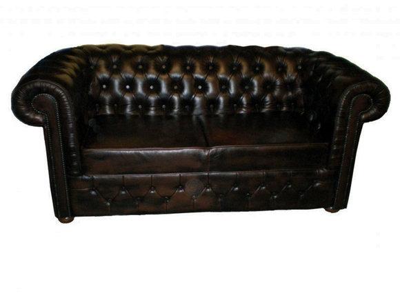 Chesterfield 3 Sitzer mit Bettfunktion Sofa Couch Polster Garnitur
