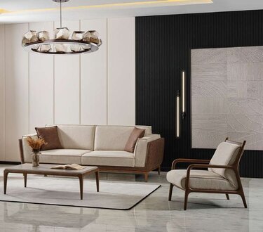 Dreisitzer Sofa Couch Polster Möbel Couchen Garnitur 2tlg. Einrichtung