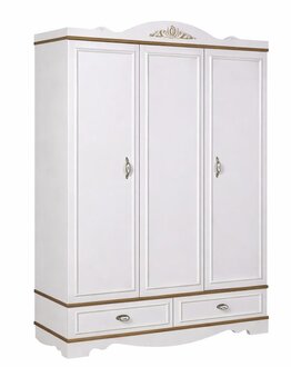 Klassischer Kleiderschrank Weiß Luxus Holz Schrank Schlafzimmer Sofort