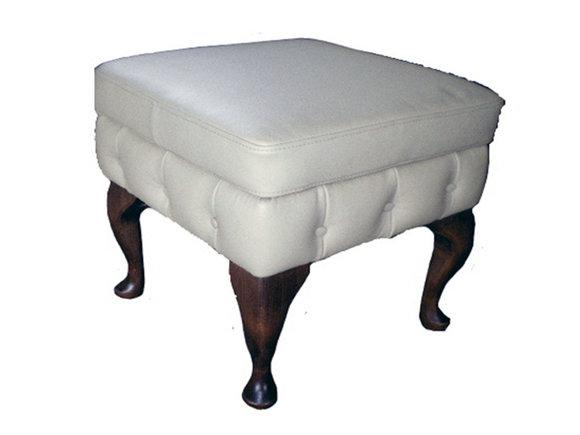 Hocker Chesterfield Beistellhocker Ottomane Couch Leder Stoff Textil
