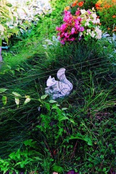Garten Deko Eichhörnchen Statue Skulptur Figuren Skulpturen Design Figur