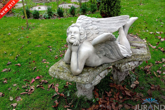 Steinfigur Wetterfest Steinguss Grabschmuck Grab Engel Gartenfigur Figur