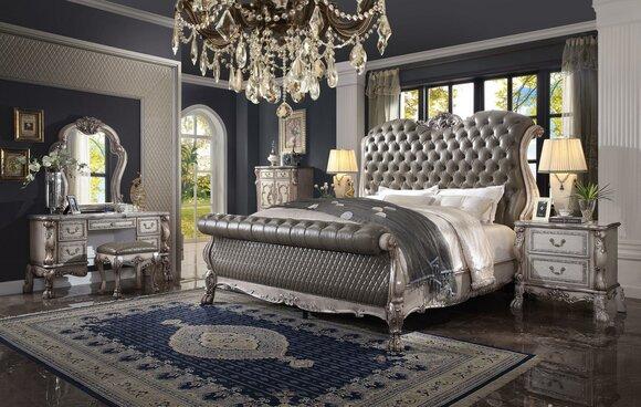 Schlafzimmer 6 tlg Design. Schlafzimmer Komplett Set Bett Nachttisch Kommode Neu