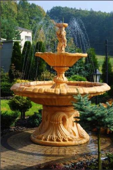 Zierbrunnen Springbrunnen Figur Brunnen Dekoration Garten Fontaine