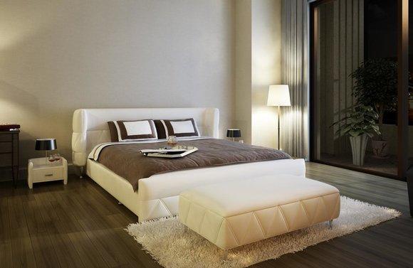 Modernes Design Bett Hotel XXL Betten Luxus Stil Doppel Leder