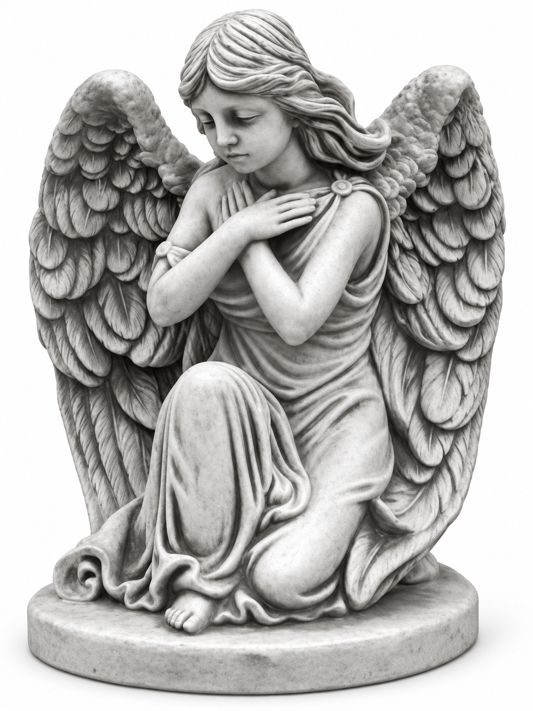 Grabschmuck Grab Stein Dekoration Figur Skulptur Engel Gott Heilig Sofort