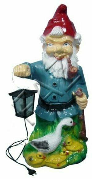 Design Zwerg mit Bier Figur Garden Statue Skulptur Figuren Skulpturen Deko