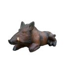 Abstrakte dekorative Wildschweinskulptur Wildschwein Jagd Garten Skulptur