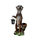 Erdmännchen Figur Statue Garten Dekoration Skulptur Deko 5