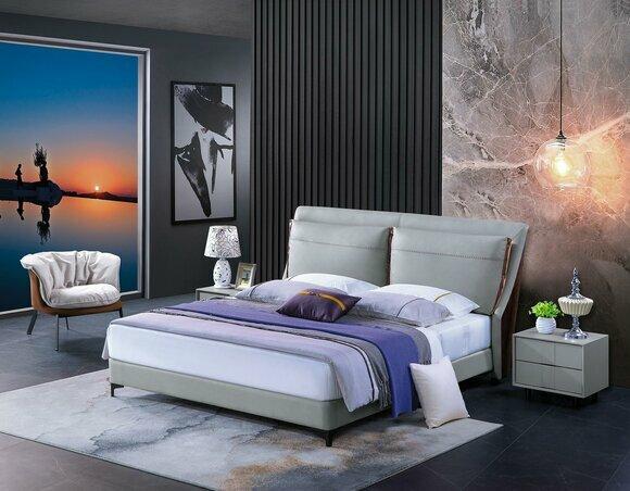 Luxus Schlafzimmer Bett Nachttisch 3 tlg. Set Design Betten Beistelltische Neu