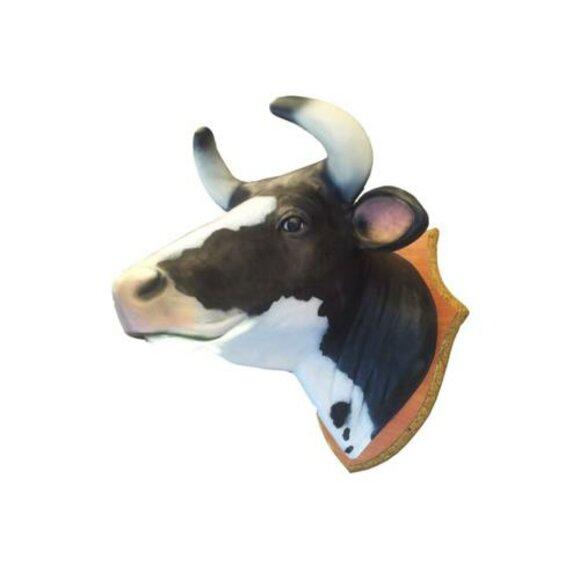 Rind Geweih Kopf Wand Deko Dekoration 77cm Wand Design Kopf Skulptur