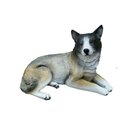 Wolfs Hund Deko Figur Statue Skulptur 43x72 cm Figuren Statuen Skulpturen
