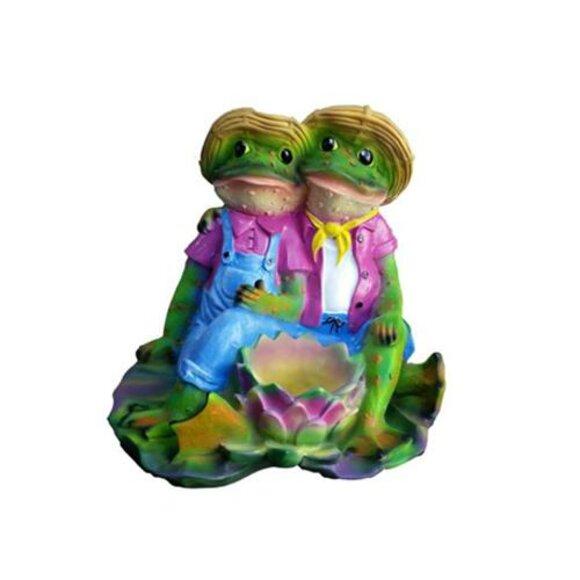 Abstrakte Dekoration schöne Skulptur Garten Teich Skulpturen Frosch Deko