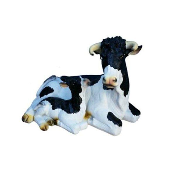 Moderne Figur Kuh Rind Kunststoff Skulptur Statuen Figuren Dekoration