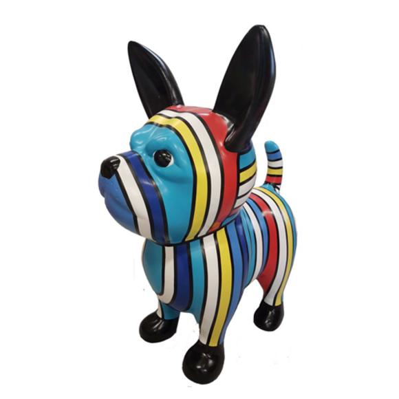 Abstrakte Figur Statue Design Dekoration Skulptur Deko Hund Garten