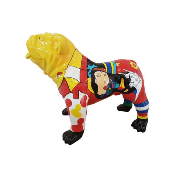 Abstrakte Figur Statue Design Dekoration Skulptur Deko Hund Garten