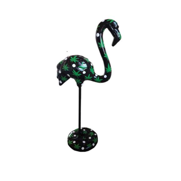 Abstrakt flamingo Figur Statue Skulptur Garten Design Statuen Dekoration
