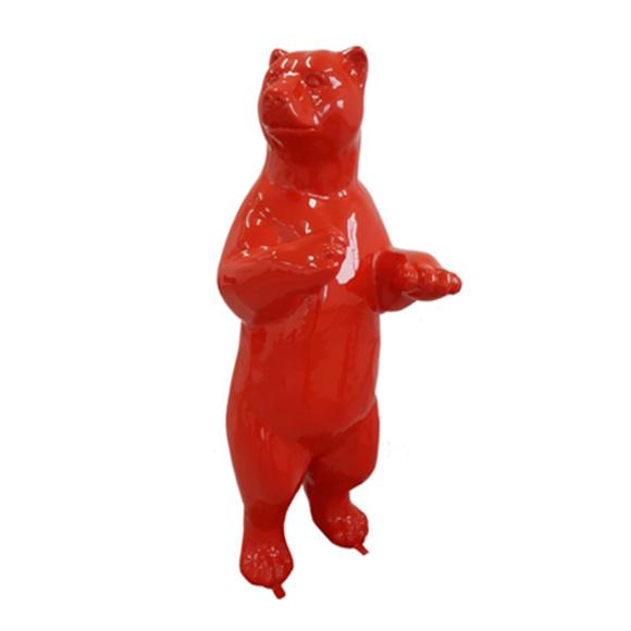 Design Dekoration Figur Bär aus Kunststoff Garten Skulptur Statuen 178cm