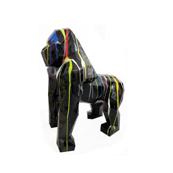 Moderne Gorilla Skulptur Kunststoff Dekorative Figur Garten Designer