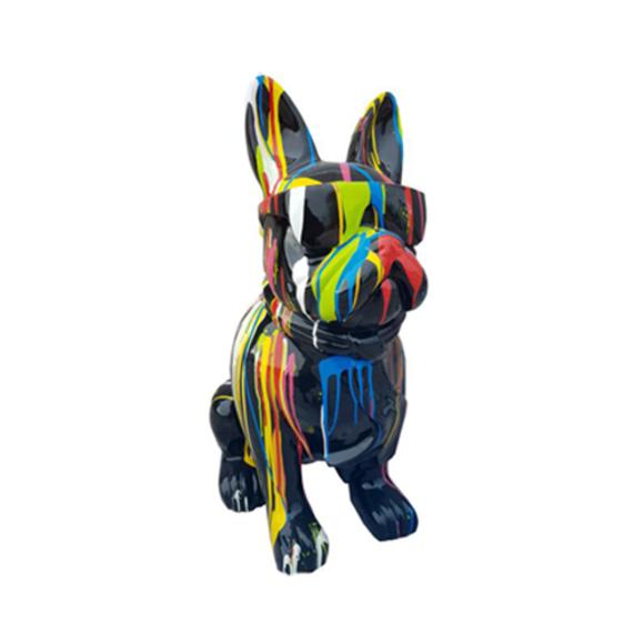 Design Dekoration Figur Hund aus Kunststoff Garten Skulptur Statuen
