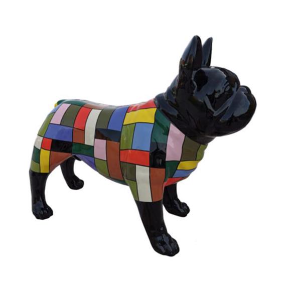 Design Dekoration Figur Hund aus Kunststoff Garten Skulptur Statuen