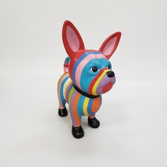 Abstrakt Hund Figur Statue Skulptur Deko Garten Design Statuen Dekoration