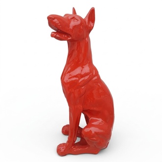 Abstrakt Hund Figur Statue Skulptur Deko Garten Design Statuen Dekoration