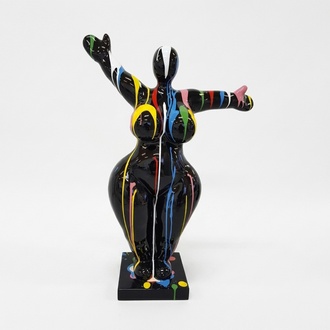 Abstrakte Design Figuren Statuen Kunststoff Kunst Skulptur XXL Neu 120 cm