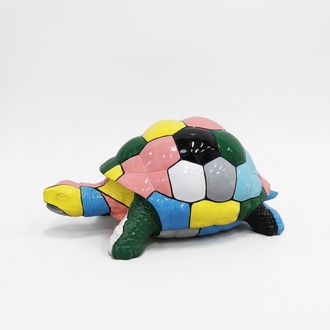 Abstrakte Designer Figur Wohnzimmer Moderne Statue Schildkröte Bunt