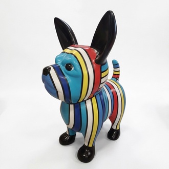 Abstrakte Figur Statue Design Dekoration Skulptur Deko Hund Garten