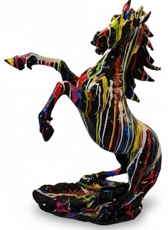 Abstrakte Pferd Figur Statue Skulptur 92cm Statue Skulpturen Bunte
