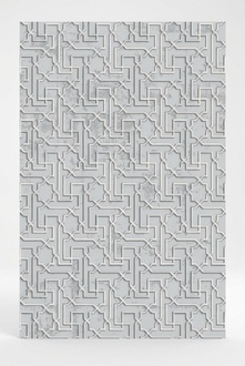 Abstrakter Geometrisches Muster Wohnzimmerteppich Teppich Kurzflor Grau