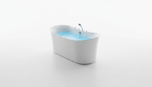 Acryl Whirlwanne Indoor Whirlpool Badewanne Home Spa Weiß