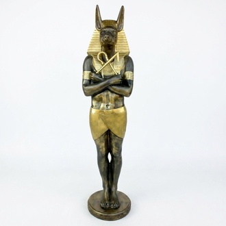 Ägyptische Figur Schakal Anubis aus Kunststoff, Groß god of death, Höhe