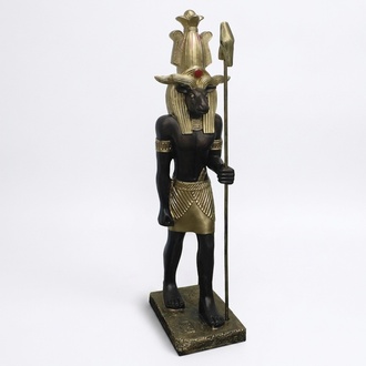 Ägyptischer Gott Khnum Statue Figur Statuen Figuren Skulpturen 40 cm