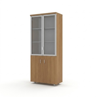 Aktenschrank Arbeitszimmer Bücher Regal Büro Möbel Holz Akten Schrank